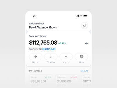 Investment - Mobile Design design finance financial investment ios mobile mobile app mobile design stock ui uidesign ux uxdesign uxerflow web app web design