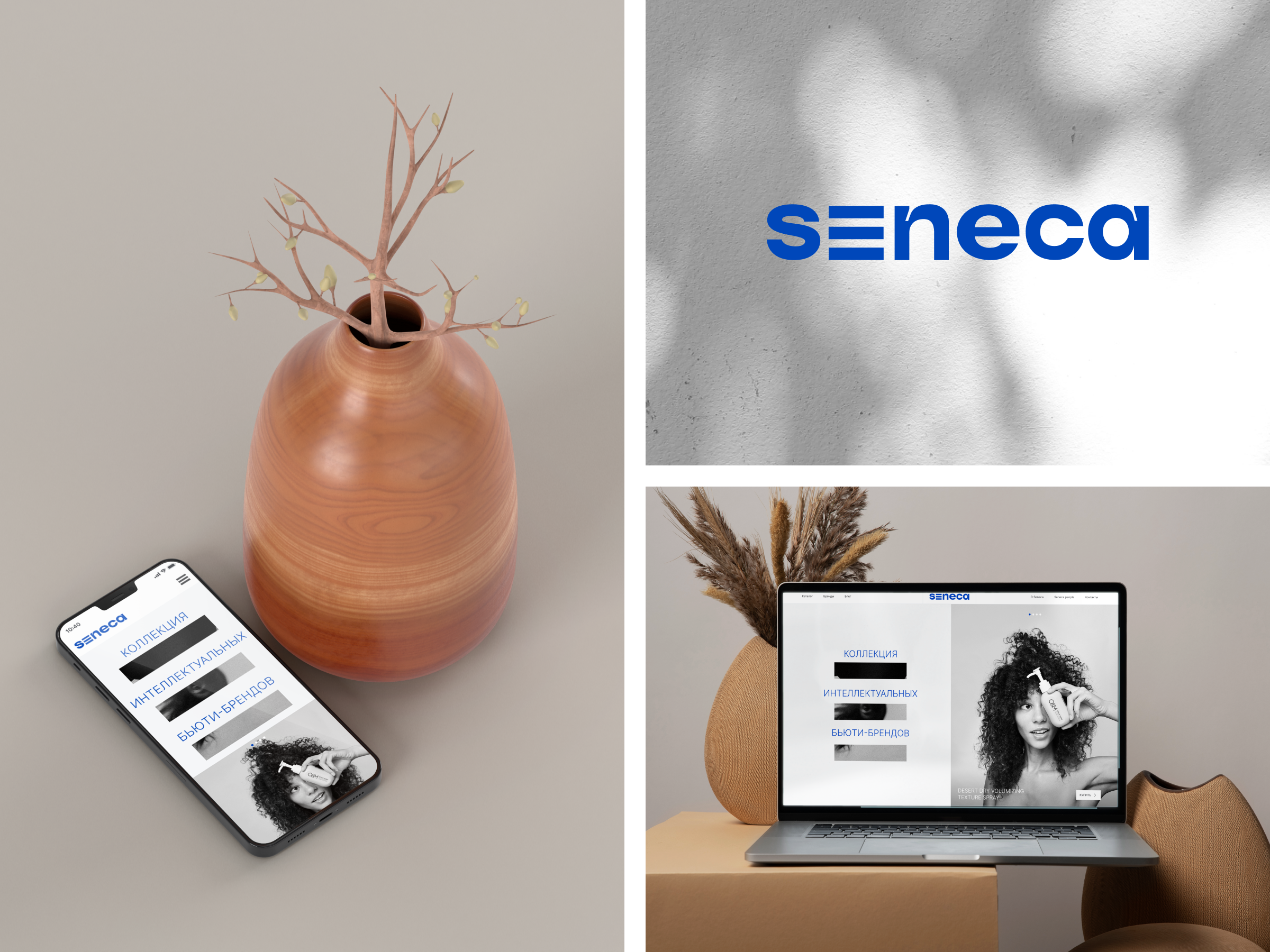 SENECA Website Design adaptive beauty company design e commerce hair hairstyle landing shop style ui ux web website