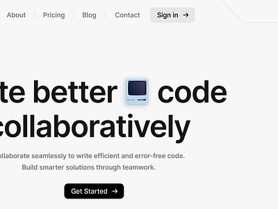 Retro vibes, modern code. code design gray minidesign monitor ui ux web website