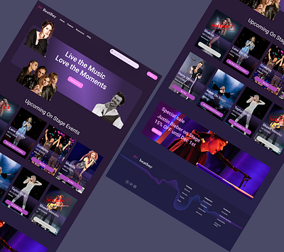 BeatBuy concert ticket website UI design branding motion graphics ui