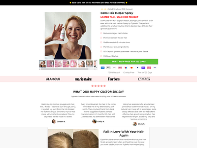 Bello Hair - Funnelish design designing funnel funnel funnelbuilder funnelish offer page product page sales funnel sales page