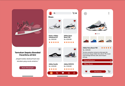 Mobile App Shoes - Redesign 3d adidas app appdesign branding creativeagency designconcept mobile mockup protyping shoes ui ui design uiux user userexperience ux ux design uxdesign