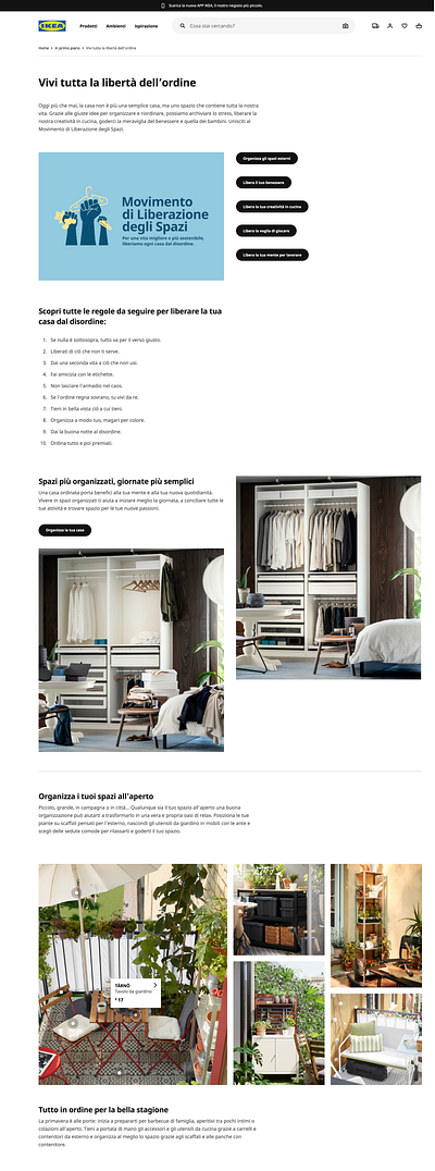 Digital Event mockup of the Ikea website design ecommerce graphic design ui user interface