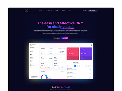 CRM Dashboard UI Design businessdashboard crmdashboard crminterface crmuidesign dashboarddesign dashboardui modernui uidesign