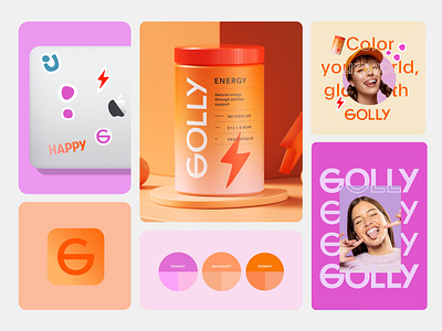 Golly Branding and Packaging Design - Supplement 3d animation app branding design graphic design icons illustration logo logo design medicine motion graphics packaging supplement typography ui ux vector vitamin wellness