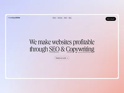 Monday Clicks | Website branding design logo typography ui user experience user interface ux web website