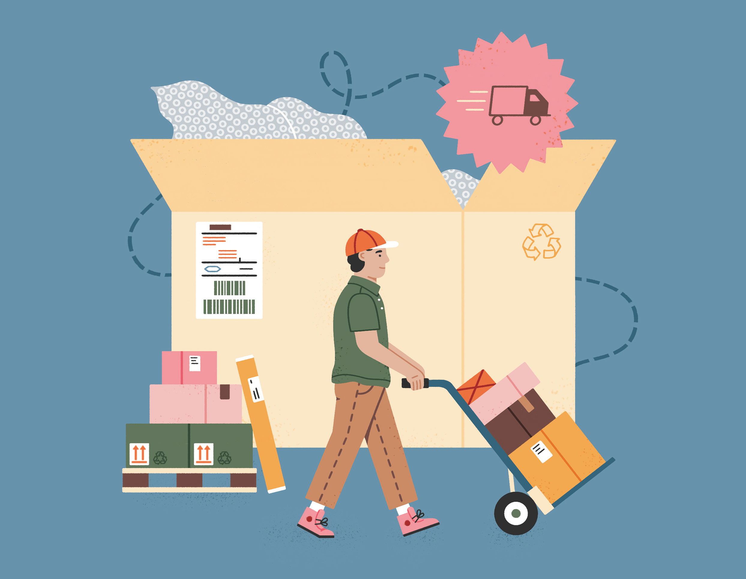 Shipping Options for Deutsch perfekt 08/2024 dhl office package parcel post shipment shipping transport work