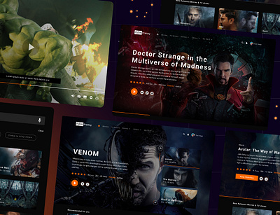 Film Frenzy (OTT Platform Website) dailyuichallenge design logo ott ottplatform typography ui uidesign ux website wedesign