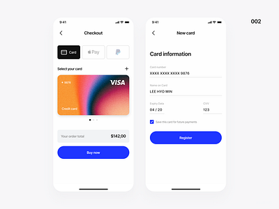 Credit Card Checkout - Daily UI 002 checkout daily ui daily ui 002