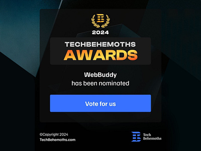 VOTE NOW! - TechBehemoths Awards 2024 artificialintelligence awards awards2024 nominations techbehemoths votenow