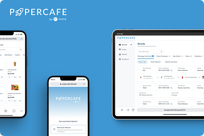 Papercafe by Paper design interface prototype ui