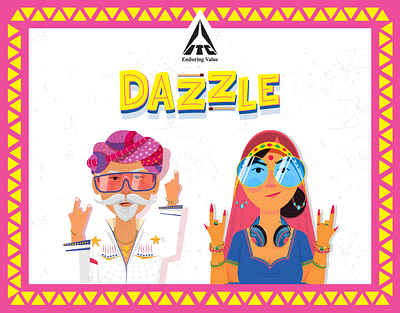 Dazzle by ITC: Igniting Originality with Vintage Flair design graphic design marketing materials motion graphics packaging packaging design posm