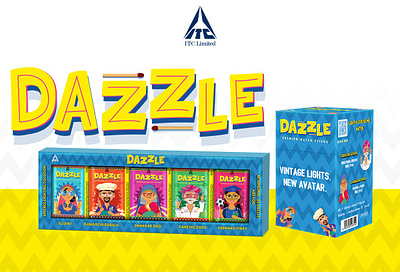 Dazzle by ITC: Igniting Originality with Vintage Flair design graphic design marketing materials motion graphics packaging packaging design posm