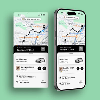 Day 19/100 - Ride Booking App UI ui