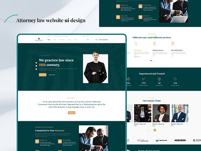 Law Firm Website UI Design lawfirmdesign legalservices modernlawfirm professionaldesign responsive ui webdesign websiteui