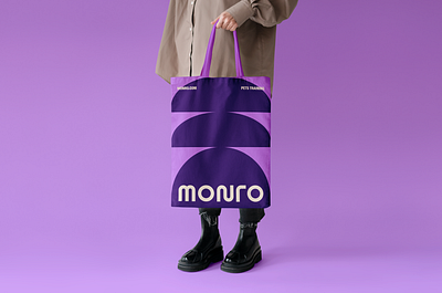 Monro branding graphic design logo