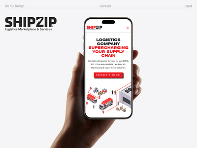 ShipZip Website Revamp: Tech-Enabled Logistics Platform custom web development design graphic design illustrations ui ui design uiux web design web development website design website development websites