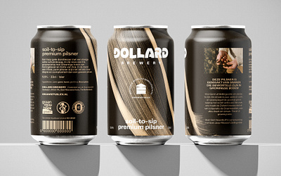 Dollard Brewery branding craftbeer graphic design logo packagedesign type