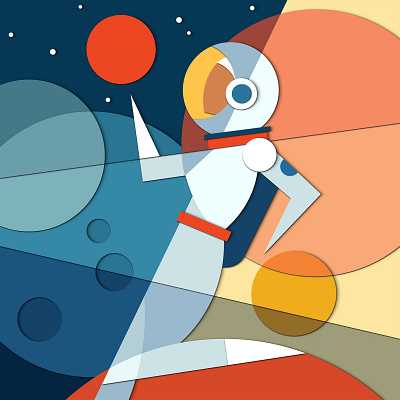 For All Mankind abstract apple tv astronaut design for all mankind geometric illustration mars moon nasa planets space