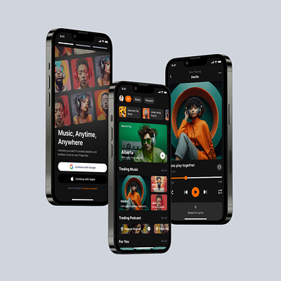 VibeBox - Music App app branding design ecommerce graphic design illustration mobileapp ui uiux ux