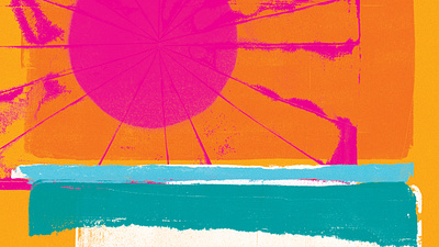 Malibu surf vibes beer branding collage design graphic design illustration ink jelly print label lettering letterpress logo summer sunset type typography vector