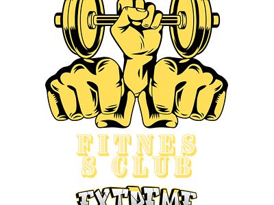 Fitness Club Extreme . animation branding designer fitness club extreme graphic design gym bodybuilding motivation logo t shirt