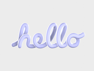 Recreated the Apple hello intro in blender 3d animation apple hello inspiration lettering