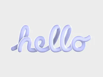 Recreated the Apple hello intro in blender 3d animation apple hello inspiration lettering
