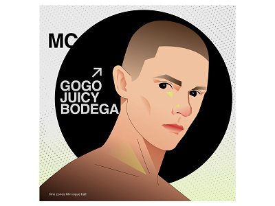 Poster Gogo character graphic design illustration man portrait poster vector vogue voguing