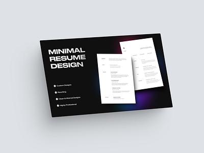 Gig thumbnail design. clean graphic design minimalist ui webdesign