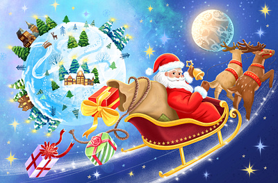 Santa Claus 2025 animation cartoon book cartoon desegn character design character development graphic design illustration merry christmas new year santa santa character santa claus winter art xmas xmas art xmas illustration