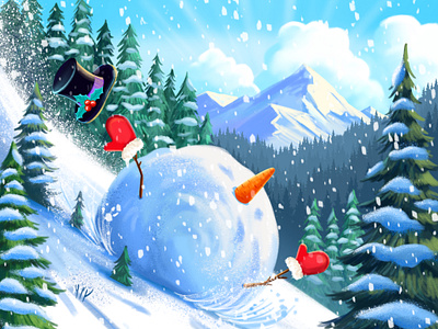 The Snowman‘s North Pole Journey 2025 2d illustration cartoon book cartoon desegn character design character development design holiday art illustration merry christmas new year new year illustration snowman winter art xmas xmas illustration