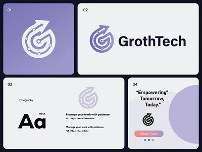 GrothTech logo design, Brandmark brandlogo brandmark businesslogo creativelogos customlogos digitalbranding groth logo grothtech logo grothtechdesigns lettermark logo logo branding logo design professionallogo realestatebranding tech logo techstartup visualidentity