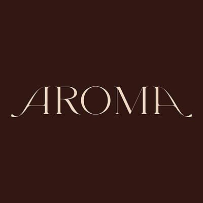 Aroma Logotype design animation branding graphic design logo monogram motion graphics typography ui