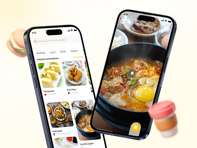 iDaily for Recipe Sharing Social Media App! 🍲 branding food social media ui