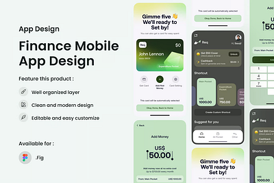 Finance Mobile App Design: A Modern Approach to Personal Finance 3d animation branding graphic design motion graphics ui