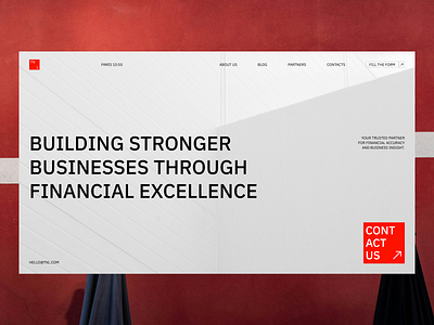 TNL - Financial company website design landing page minimal typography ui ux uxresearch web design website