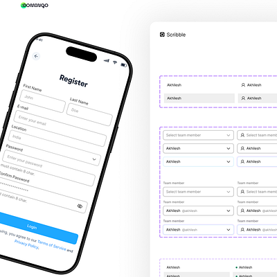 Scribble DS By Domingo app design componentlibrary designkit designsystem productivitydesign typographysystem uiconsistency uidesign webappdesign