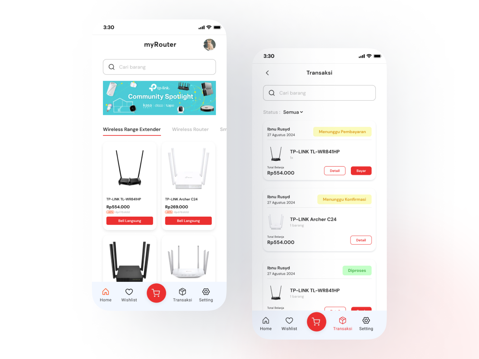 myRouter - Router Marketplace by Ibnu Rusyid on Dribbble