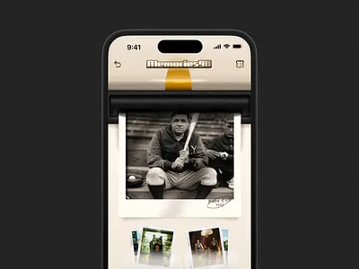 Memories App branding concept app mobile product design ui ux