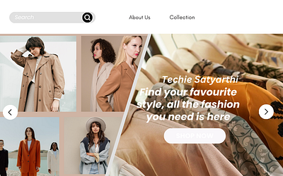 Fashion Websites 3d animation graphic design ui