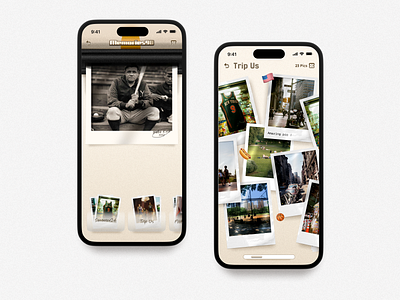 Memories App - UX/UI Design branding mobile app project ui ux