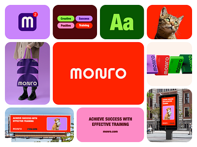 Monro branding graphic design logo