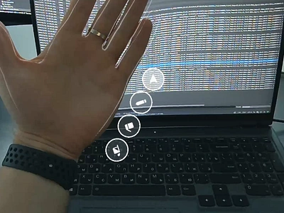 Palm Menu II ar direct interaction direct touch hand menu hand tracking interaction design menu microinteractions palm palm menu prototyping spatial computing spatial design unity3d xr xr design