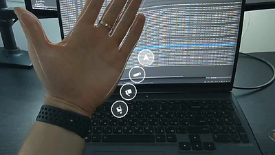 Palm Menu II ar direct interaction direct touch hand menu hand tracking interaction design menu microinteractions palm palm menu prototyping spatial computing spatial design unity3d xr xr design