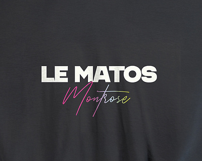 Le Matos - Montrose (unofficial merch design) electro fanart music