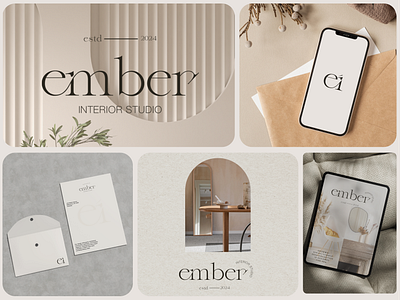 Ember- A minimal Interior Studio architecture branding case study company profile design interior interior design landing page luxury minimal minimalist personal website popular shot ui uidesign website