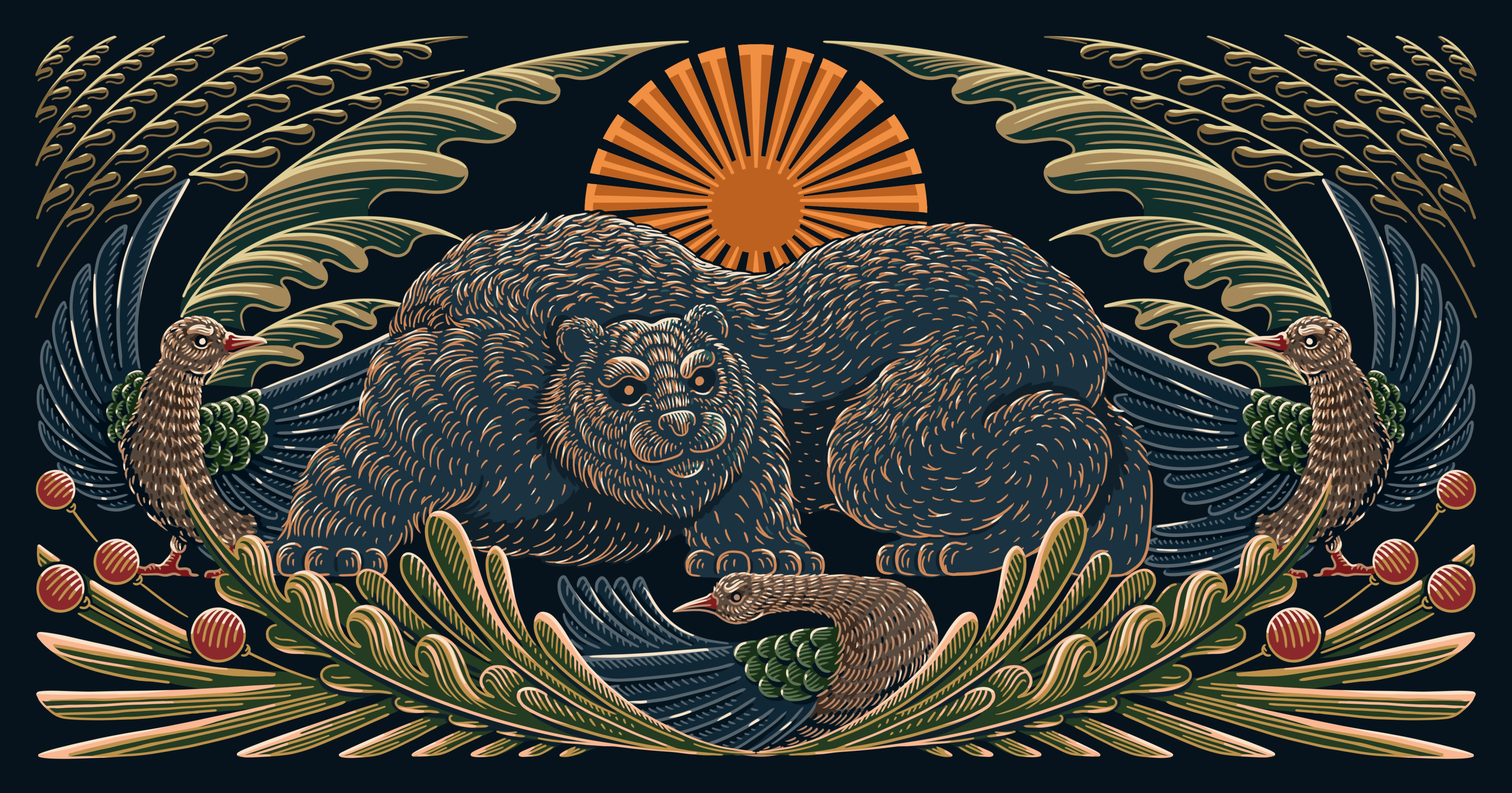 Winery Label Design animal artistic wine labels asia bear china custom wine labels elegant wine labels illustration jungle label design los angeles manasuka new york premium wine packaging seattle traditional usa wine wine packaging winery