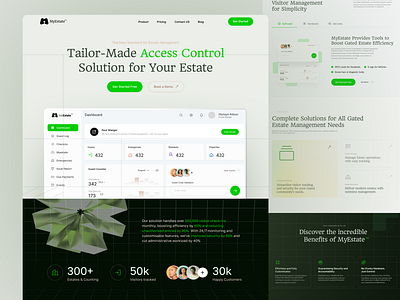 MyEstate-Gate Community Management Website design dribbble productdesign realestate ui webdesign webdesigninspiration