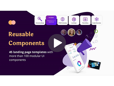 UI Components with Modern Web Framework 3d animation apps bootstrap clean ui corporate dark ui floral homepage html illustrations jquery landing page material design mobile single page ui ux web design website